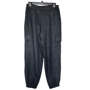 A New Day Women's Pants Size 6 High-Rise Ankle Jogger Brown Charcoal Plaid